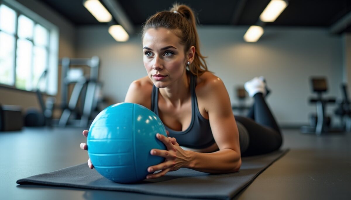 Exercice abdos médecine ball pour un gainage efficace: progressez sans mettre votre dos en danger