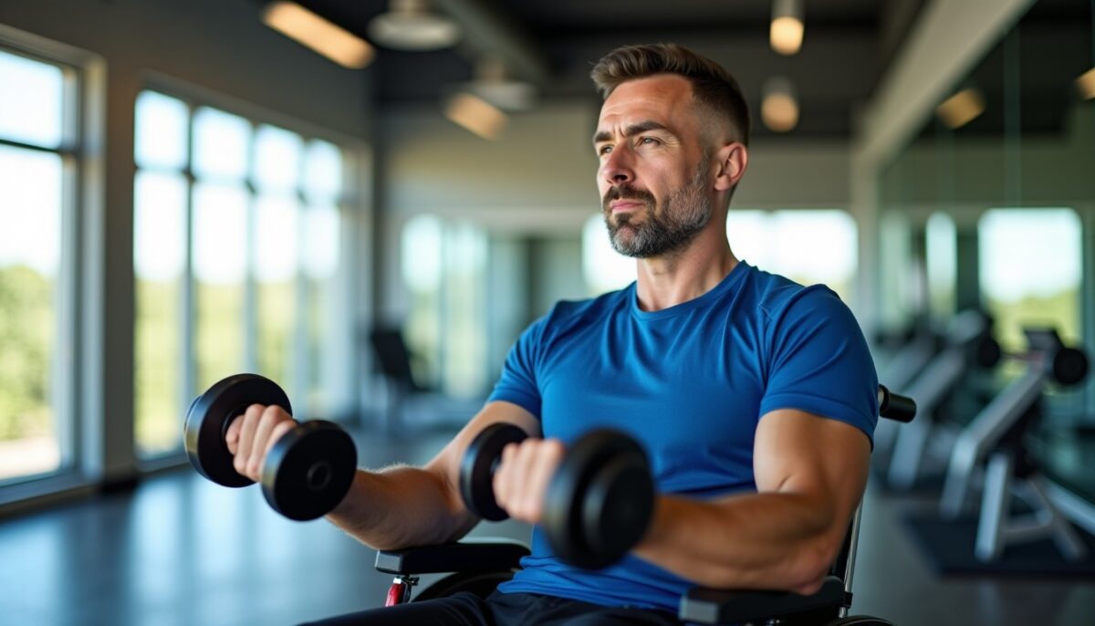 Musculation pour personnes handicapées : exercices ciblés en fauteuil, sans douleur
